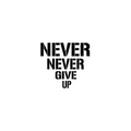 Never Never Give Up - Paperback