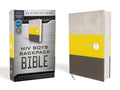 Niv, Boys' Backpack Bible, Compact, Leathersoft, Yellow/Gray, Red Letter Edition, Comfort Print - Imitation Leather