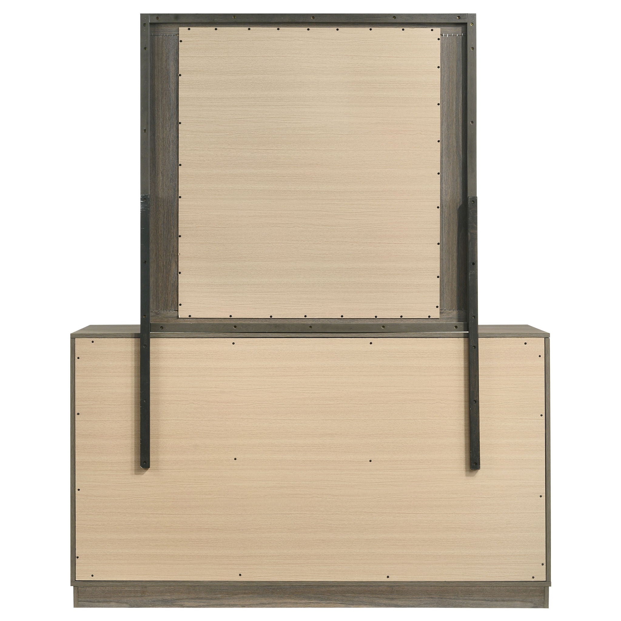 Fenwick 9-drawer Dresser with Mirror Grey Oak