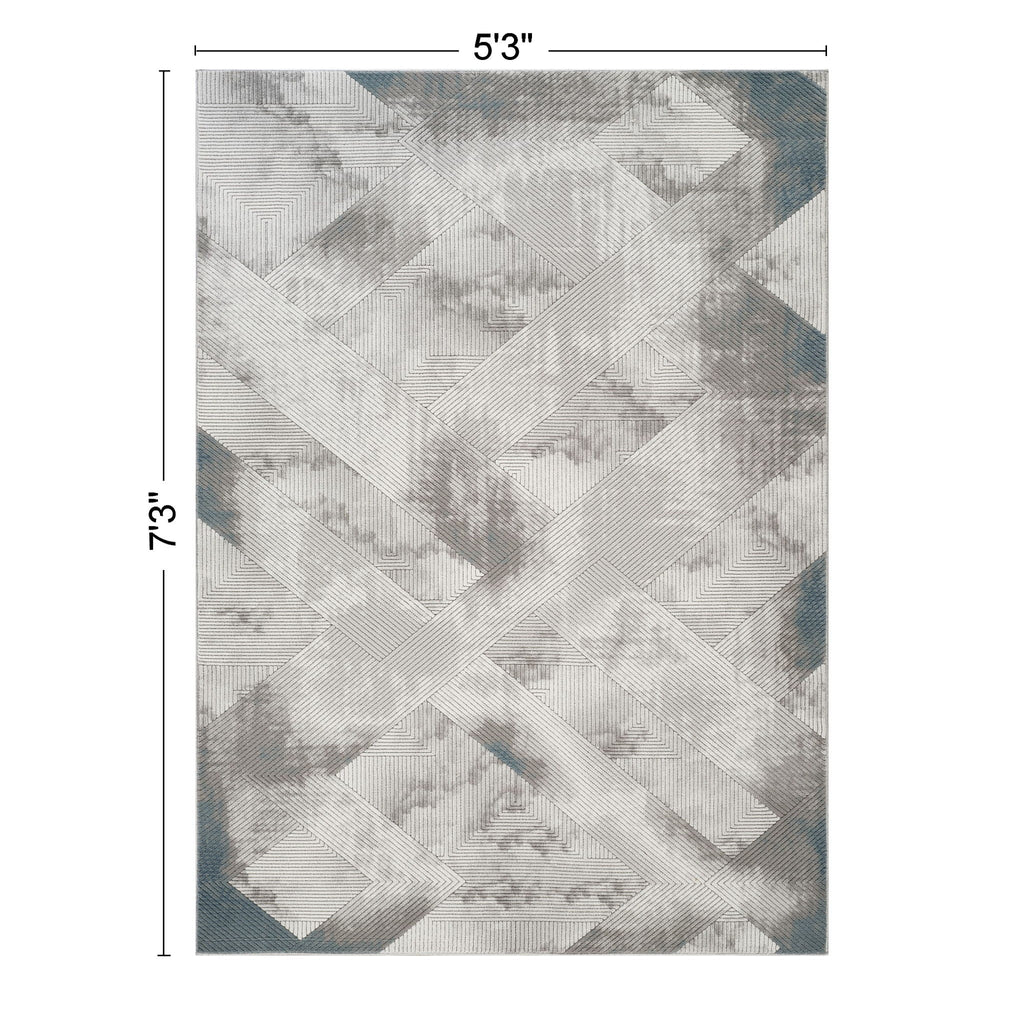 Geometrix - Contemporary Rug With 3D Effect