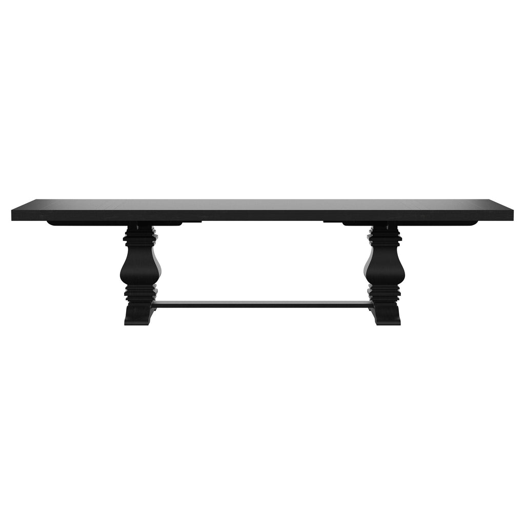 Florence 9-piece 126-inch Extension Dining Table Set Distressed Black