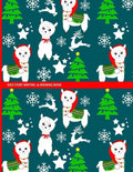 Kids Story Writing & Drawing Book: Festive Christmas Llama Pattern - Paperback