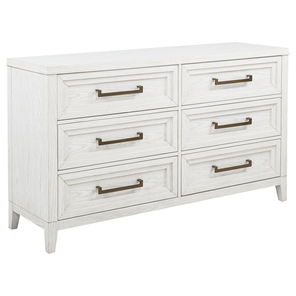 Marielle 4-piece Cal King Bedroom Set Distressed White