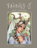 Fairies 3 Line Art Coloring Book - Paperback