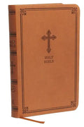 Kjv, Value Thinline Bible, Compact, Leathersoft, Brown, Red Letter Edition, Comfort Print - Imitation Leather