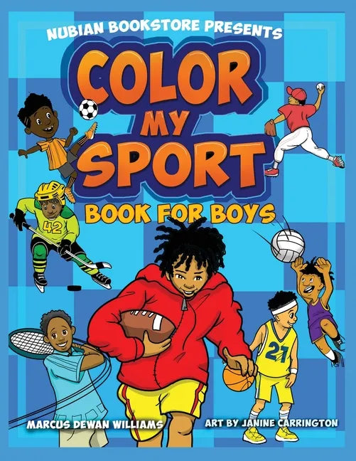Nubian Bookstore Presents Color My Sport Book For Boys - Paperback