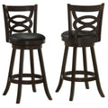 Calecita Wood Swivel Bar Chair Cappuccino (Set of 2)