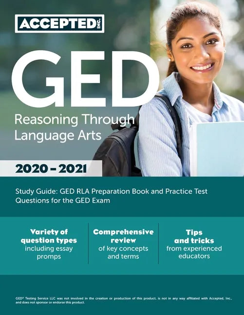GED Reasoning Through Language Arts Study Guide: GED RLA Preparation Book and Practice Test Questions for the GED Exam - Paperback