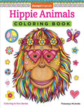 Hippie Animals Coloring Book - Paperback