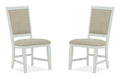 Heron Cove - Step Up Side Chair With Upholstered Seat & Back (Set of 2) - Chalk White