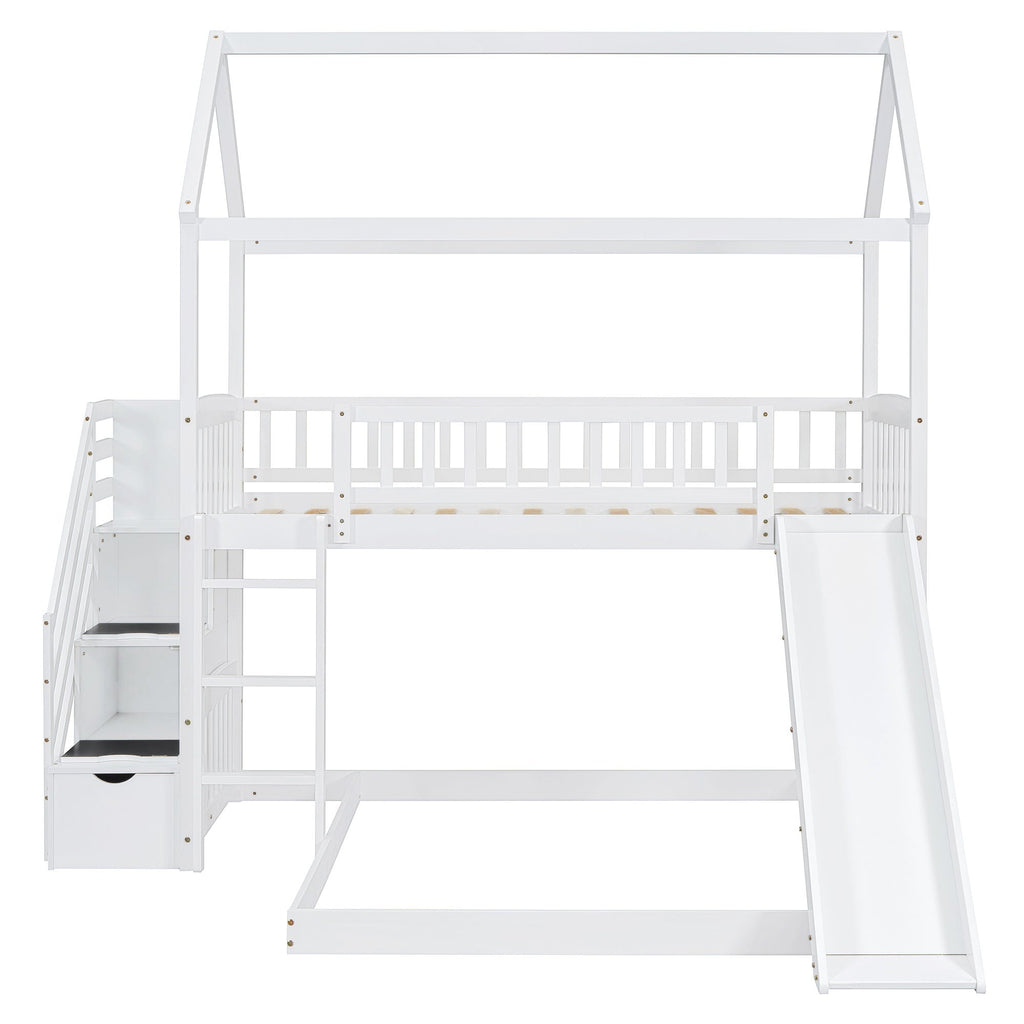 House Bunk Bed With Slide