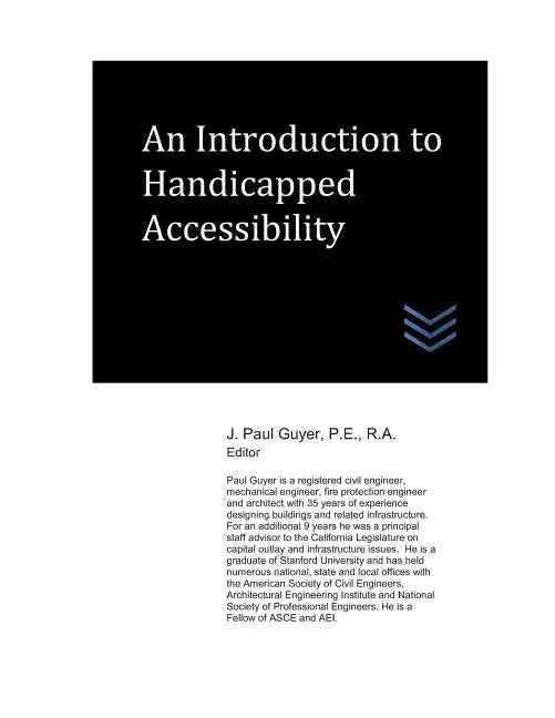 An Introduction to Handicapped Accessibility - Paperback