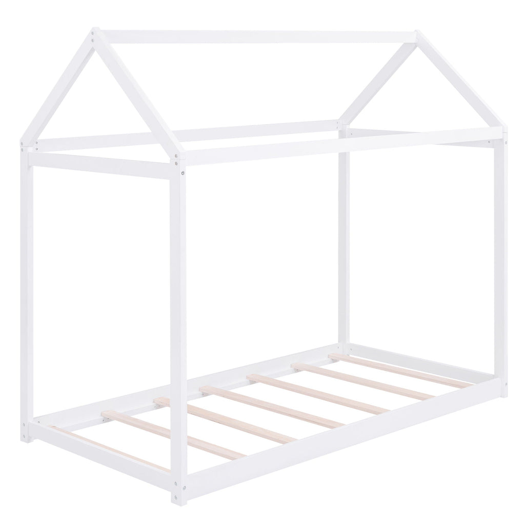 Wooden House Shaped Bed