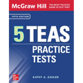 McGraw Hill 5 Teas Practice Tests, Fifth Edition - Paperback