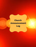 Church Announcement Log - Paperback