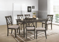 Claudia II - Weathered 7 Pieces Dining Room Set - Gray