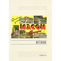 Vintage Lined Notebook Greetings from Macon - Paperback