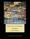 Malcesine am Gardasee: Gustav Klimt cross stitch pattern - Paperback