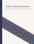 Peyote Beading Pattern Round Seed Bead Graph Paper: Bonus Materials List Pages for Each Design Included - Paperback