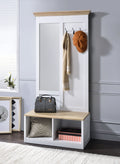 Melati - Hall Tree - Light Oak / White