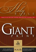 Giant Print Bible-NASB-Handy-Size - Bonded Leather