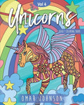 Unicorns Adult Coloring Book Vol 4 - Paperback