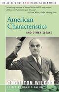 American Characteristics and Other Essays - Paperback