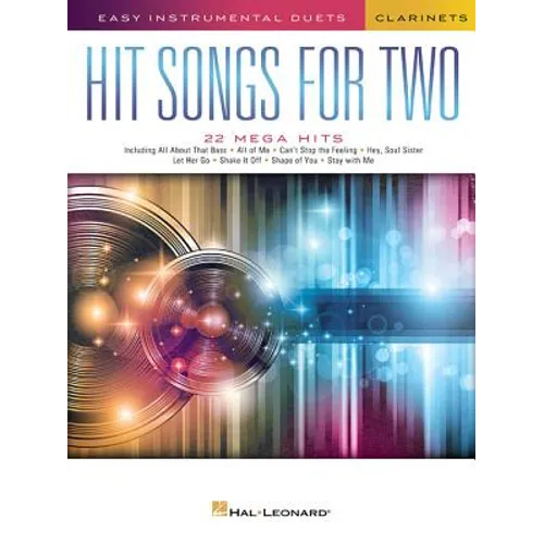 Hit Songs for Two Clarinets: Easy Instrumental Duets - Paperback