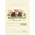 Vintage Lined Notebook Greetings from Brunswick - Paperback