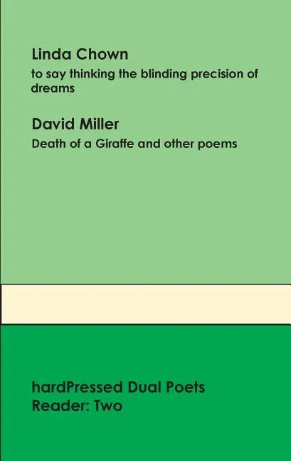 Hardpressed Dual Poets Reader: Two - Paperback