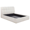 Nollet 48-inch Upholstered Queen Panel Platform Bed Cream
