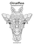 Giraffes Coloring Book for Grown-Ups 1 - Paperback