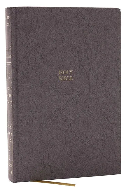 KJV Holy Bible: Paragraph-Style Large Print Thinline with 43,000 Cross References, Gray Hardcover, Red Letter, Comfort Print: King James Version - Hardcover