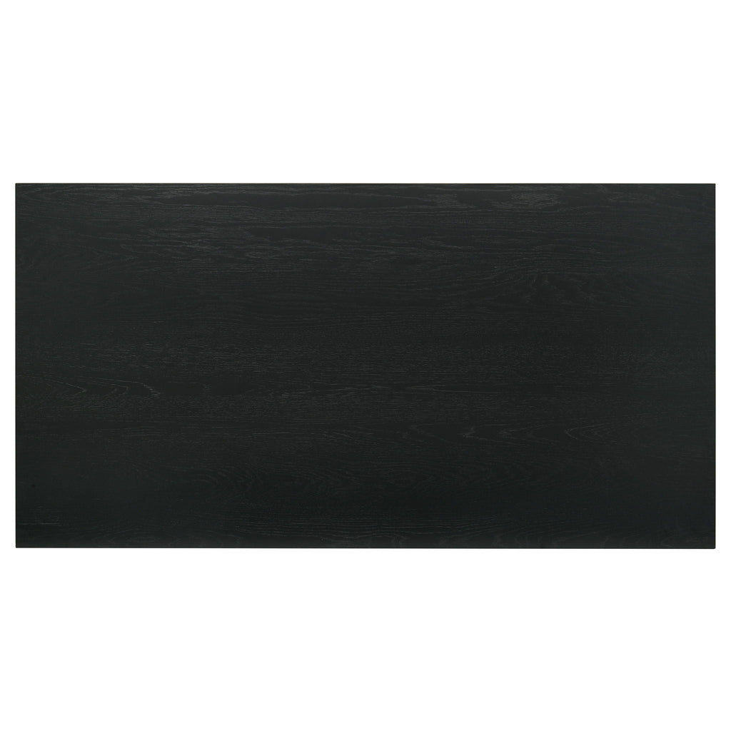 Decker 70-inch Rectangular Wood Counter Height Dining Table Black