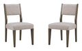 Kavanaugh - Dining Side Chair With Upholstered Seat& Back With o Slats (Set of 2) - Gray