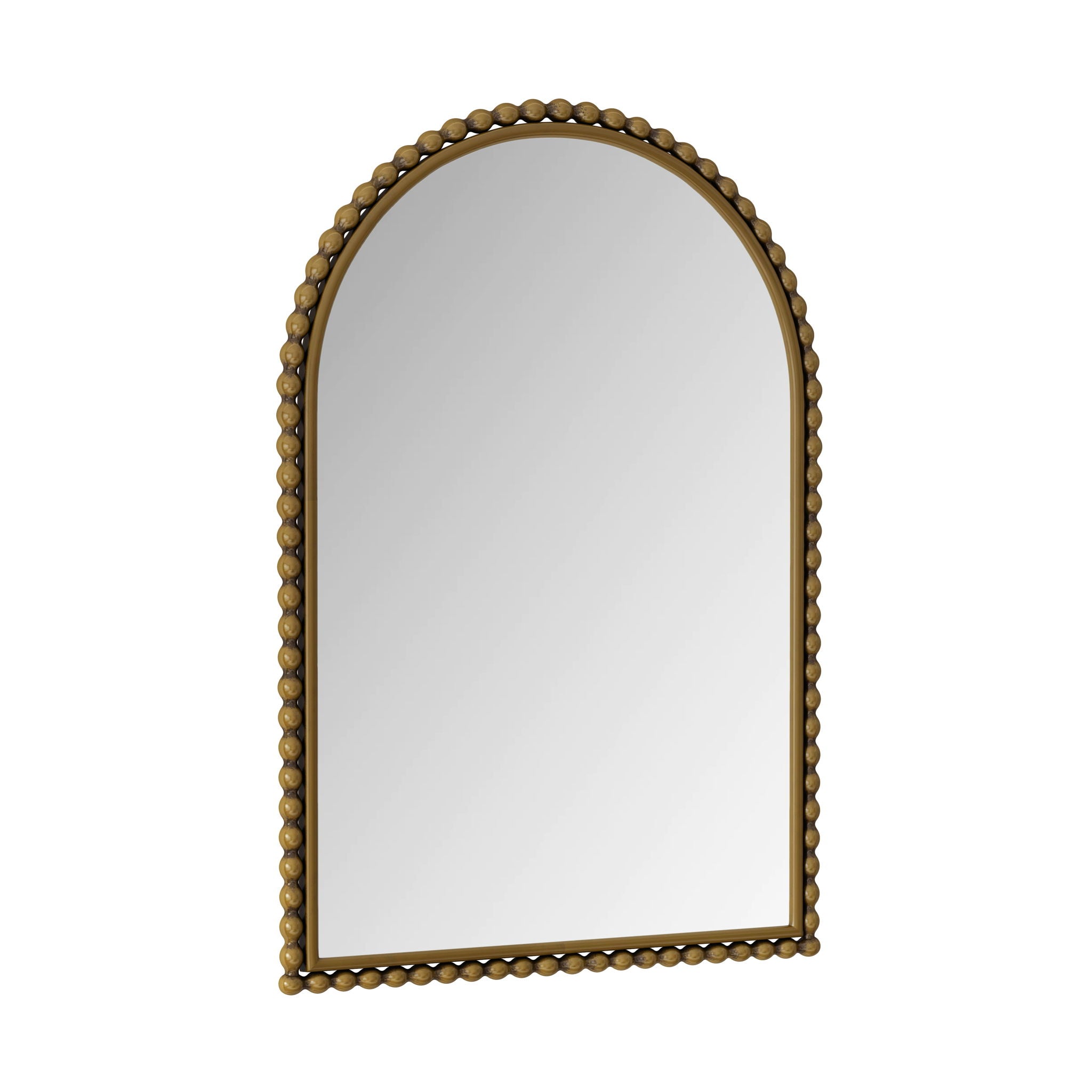 Vintage Iron Art Arch Mirror, Wall Hanging Or Table Display