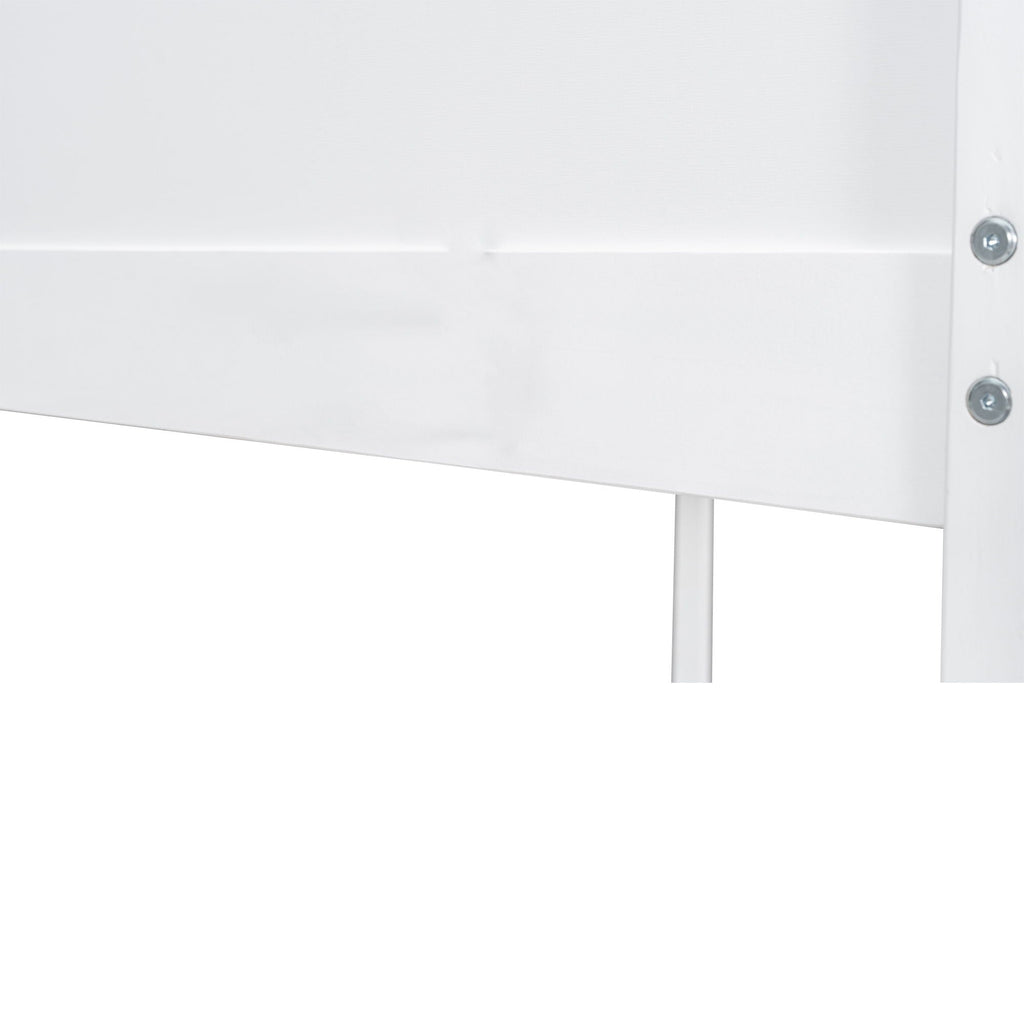 Bunk Bed With Built In Shelves, Storage Box, LED Light And USB Charging Station