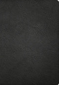 NASB Super Giant Print Reference Bible, Black Genuine Leather, Indexed - Leather