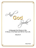 And God Spoke: A Message God Spoke to Me. a Study of His Heart and Will for Your Life. (Volume Ii) - Paperback
