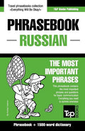 English-Russian phrasebook and 1500-word dictionary - Paperback