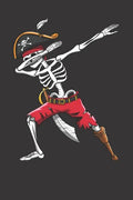 Dabbing Skeleton Pirate: 120 Page Line Notebook for School, Students, Kids & Teens 6" x 9" - Paperback