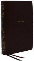 Nkjv, Reference Bible, Classic Verse-By-Verse, Center-Column, Leathersoft, Black, Red Letter Edition, Comfort Print - Imitation Leather