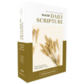 Nasb, Daily Scripture, Super Giant Print, Paperback, White/Gold, 1995 Text, Comfort Print: 365 Days to Read Through the Whole Bible in a Year - Paperback
