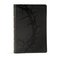 KJV Large Print Personal Size Reference Bible, Charcoal Leathertouch - Imitation Leather