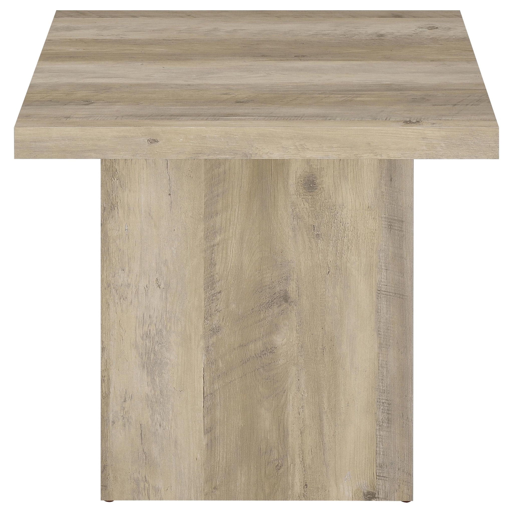 Devar 3-piece Square Coffee End Table Set Distressed Pine