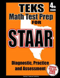 TEKS 4th Grade Math Test Prep for STAAR - Paperback