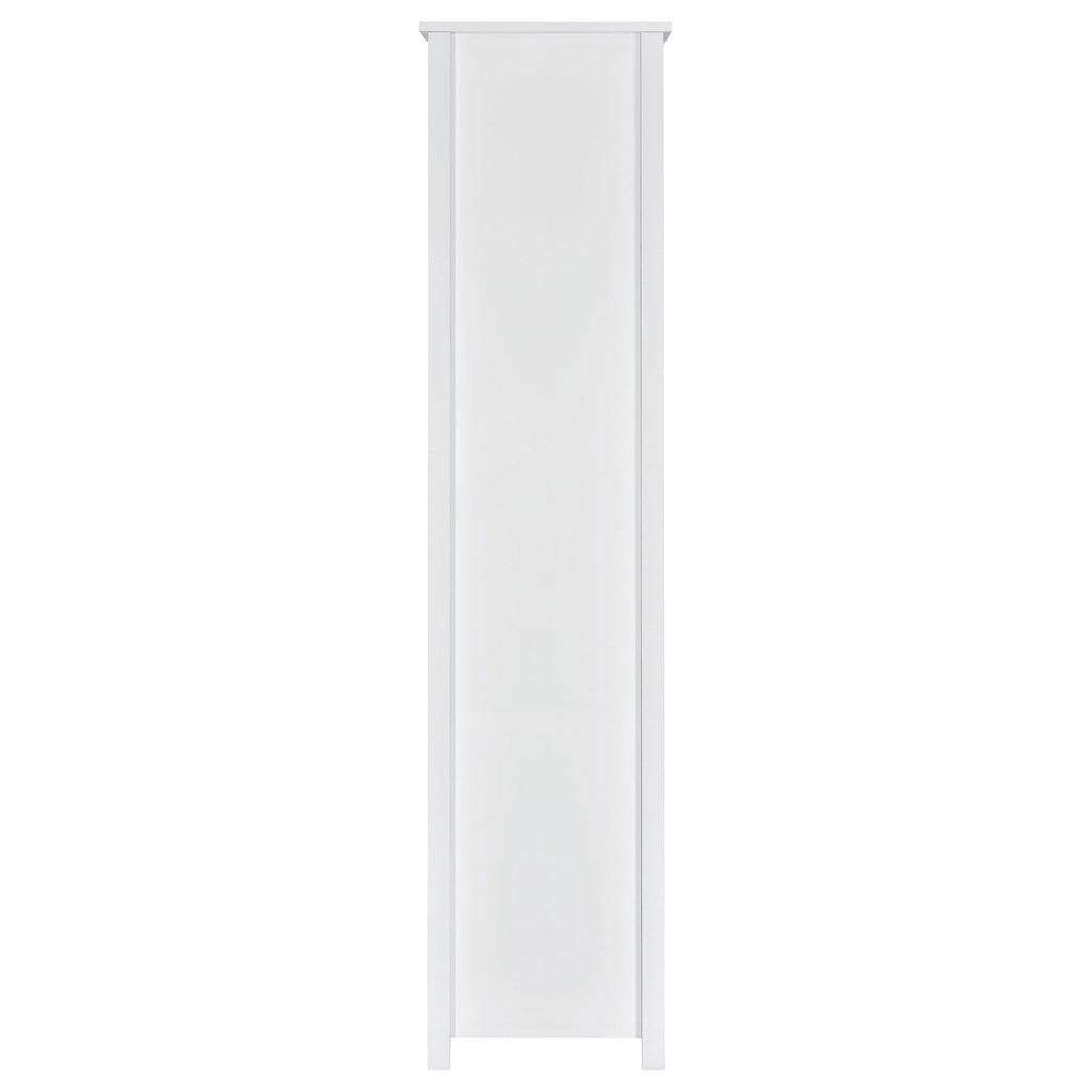 Dylan 68-inch 4-shelf Storage Bookshelf White High Gloss