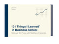 101 Things I Learned(r) in Business School (Second Edition) - Hardcover