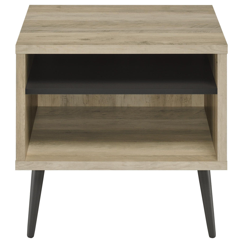 Welsh 2-piece Coffee and End Table Set Distressed Pine