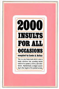 Two Thousand Insults for All Occasions - Paperback